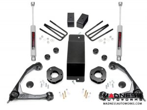 Chevrolet Silverado 1500 4WD Suspension Lift Kit w/ Forged Upper Control Arms - 3.5" Lift - Aluminum